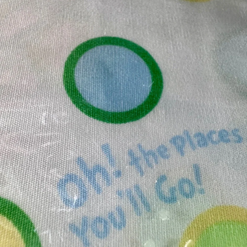 Dr Seuss Oh the Places Youll Go Fitted Crib Sheet Trend Lab Cotton Dots 2012